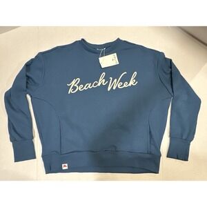 Beach Week Make Time For Some Rest And Relaxation Sweatshirt Blue Large